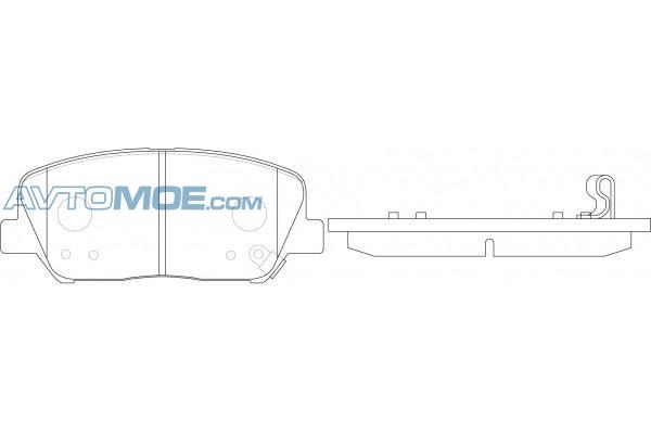 Колодки тормозные PN11001 NIBK PN11001