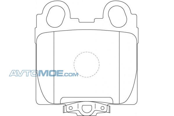 Колодки тормозные PN1421 NIBK PN1421