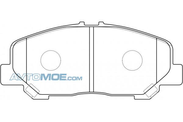 Колодки тормозные PN1527 NIBK PN1527