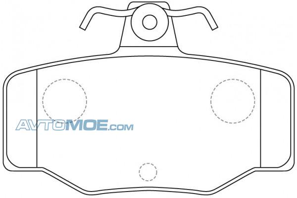 Колодки тормозные PN2214 NIBK PN2214