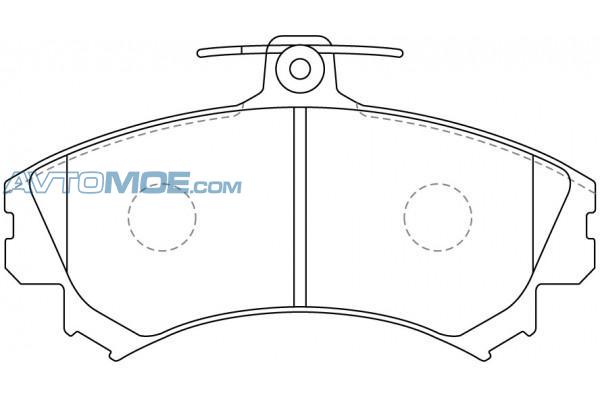 Колодки тормозные PN3090 NIBK PN3090