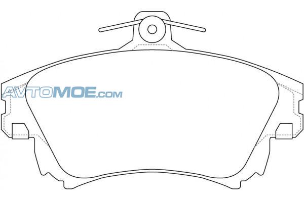 Колодки тормозные PN3126 NIBK PN3126