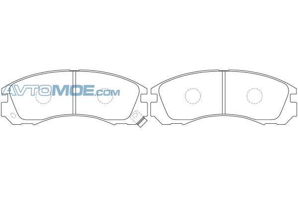 Колодки тормозные PN3233 NIBK PN3233
