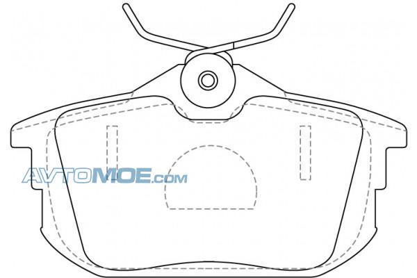 Колодки тормозные PN3593 NIBK PN3593