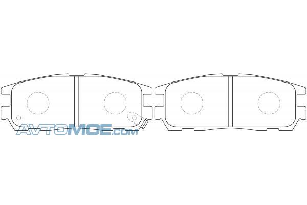Колодки тормозные PN4299 NIBK PN4299