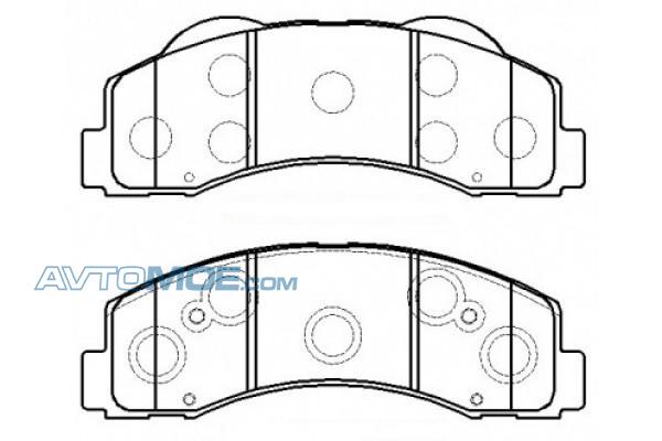 Колодки тормозные PN51003 NIBK PN51003