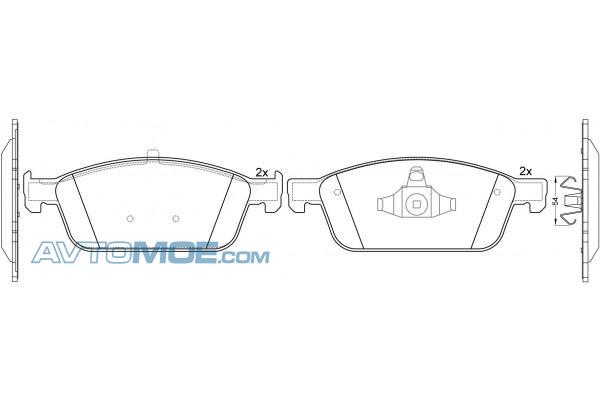 Колодки тормозные PN51011 NIBK PN51011
