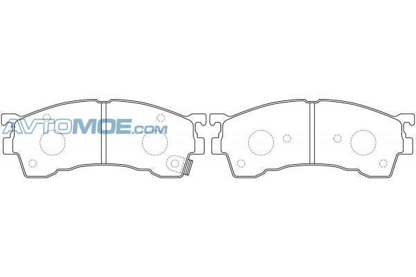 Колодки тормозные PN5239 NIBK PN5239