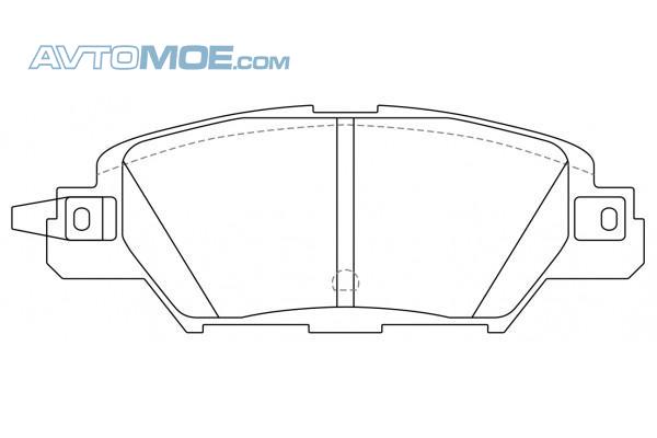 Колодки тормозные PN5818 NIBK PN5818