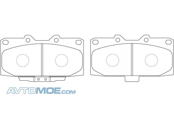 Колодки тормозные PN7463 NIBK PN7463