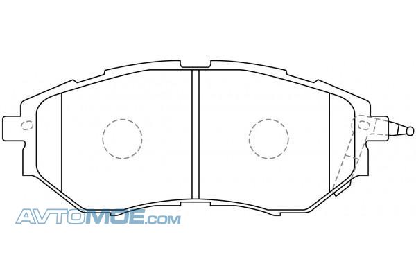 Колодки тормозные PN7499 NIBK PN7499