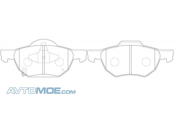 Колодки тормозные PN8125 NIBK PN8125