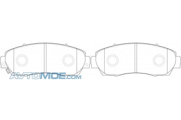 Колодки тормозные PN8802 NIBK PN8802