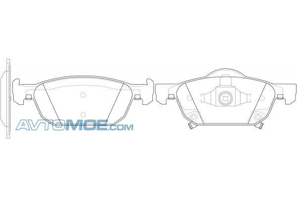 Колодки тормозные PN8863 NIBK PN8863