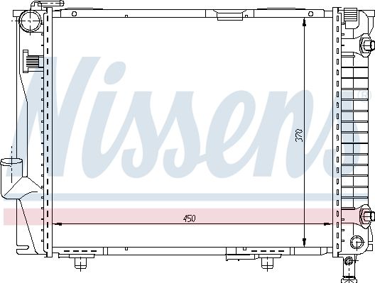 Радиатор охлаждения 62711 NISSENS 62711