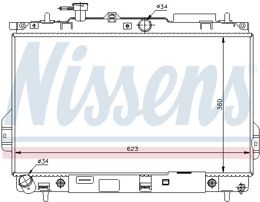 Радиатор охлаждения 67480 NISSENS 67480