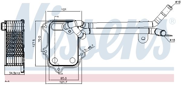 Радиатор масляный 90679 NISSENS 90679