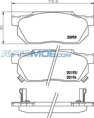 Колодки тормозные NP8006 NISSHINBO NP8006