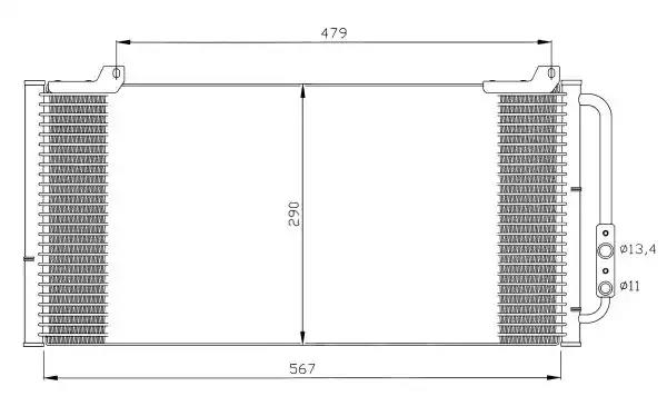 Радиатор кондиционера 35346 NRF 35346