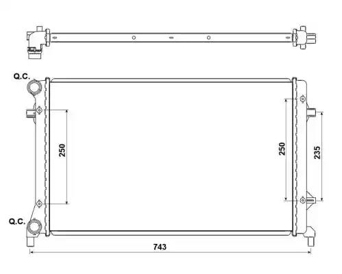 Радиатор охлаждения 53405A NRF 53405A