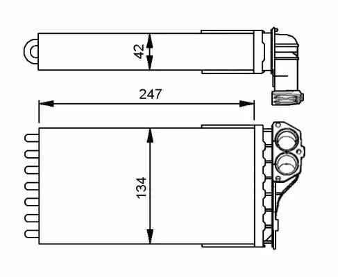 Радиатор отопителя 53557 NRF 53557