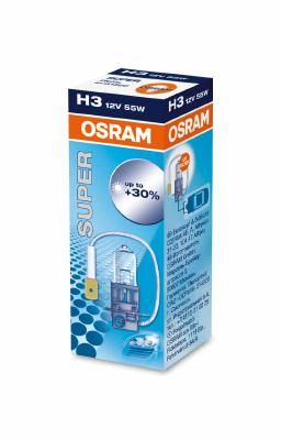 Лампа галогенная H3 12V- 55W (PK22s) Super OSRAM 64151SUP