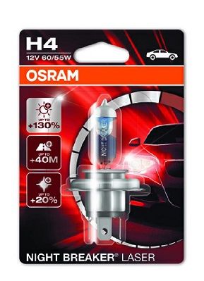 Лампа галогенная H4 12V- 60 | 55W (P43t) Night Breaker Laser OSRAM 64193NBL01B