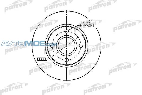 Диск тормозной PBD2622 PATRON PBD2622