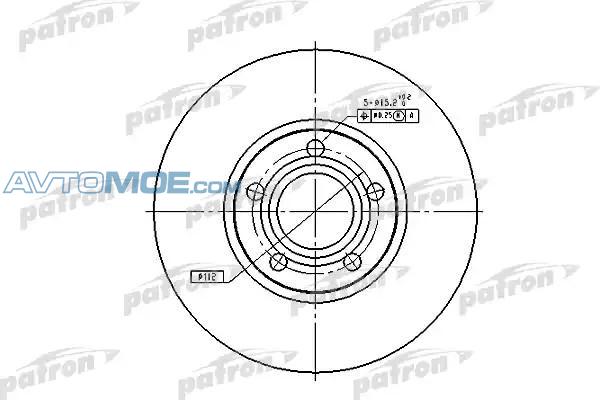 Диск тормозной PBD2651 PATRON PBD2651