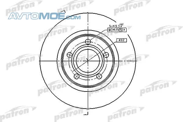 Диск тормозной PBD2806 PATRON PBD2806