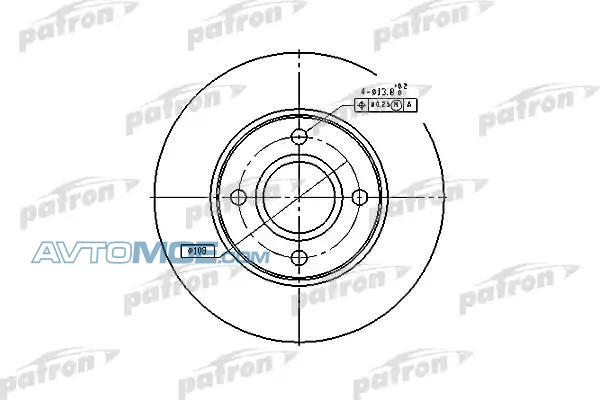 Диск тормозной PBD4036 PATRON PBD4036