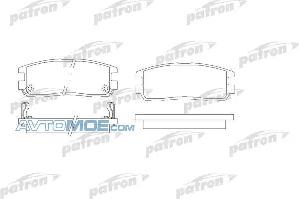 Колодки тормозные PBP1017 PATRON PBP1017