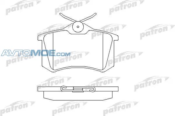 Колодки тормозные PBP1083 PATRON PBP1083