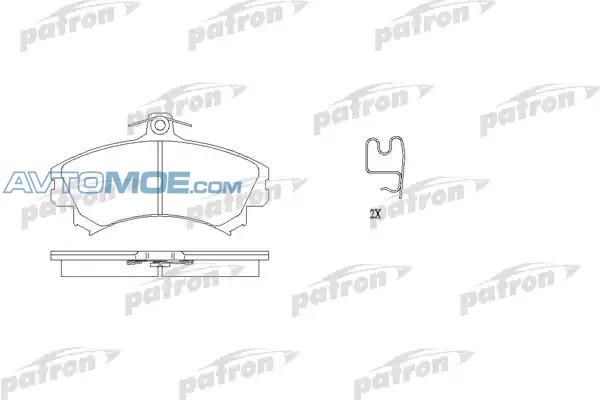 Колодки тормозные PBP1093 PATRON PBP1093