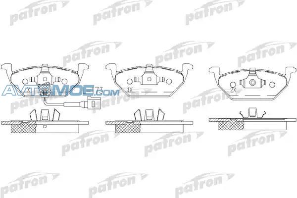 Колодки тормозные PBP1398 PATRON PBP1398