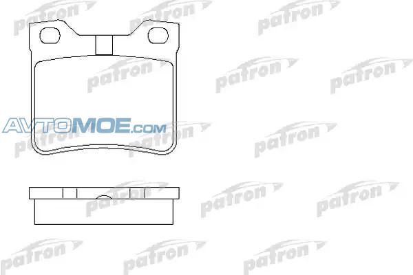 Колодки тормозные PBP1415 PATRON PBP1415