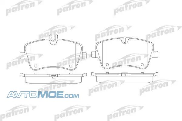 Колодки тормозные PBP1428 PATRON PBP1428
