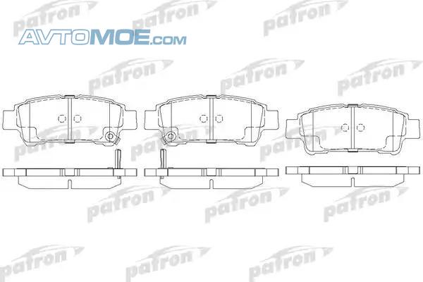 Колодки тормозные PBP1530 PATRON PBP1530