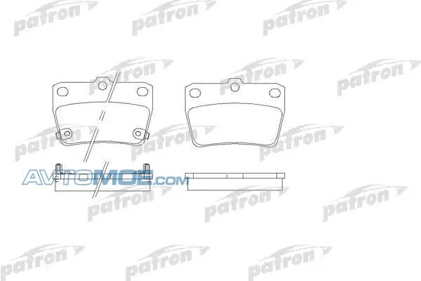 Колодки тормозные PBP1531 PATRON PBP1531