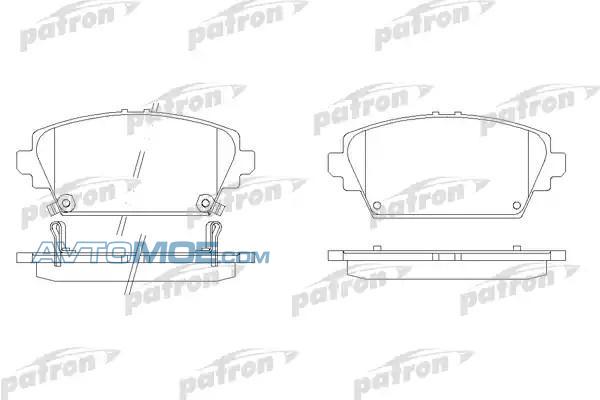Колодки тормозные PBP1580 PATRON PBP1580