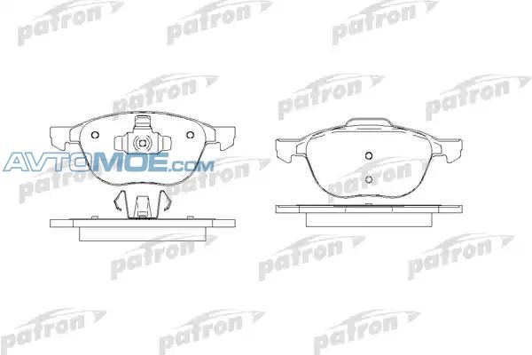 Колодки тормозные PBP1594 PATRON PBP1594