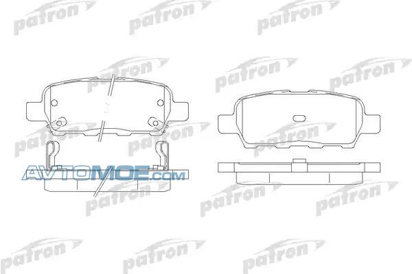 Колодки тормозные PBP1693 PATRON PBP1693