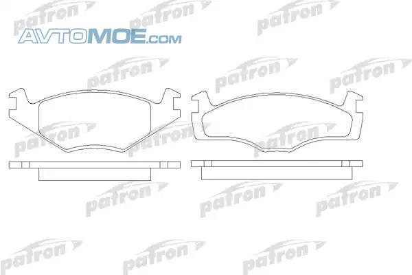 Колодки тормозные PBP419 PATRON PBP419