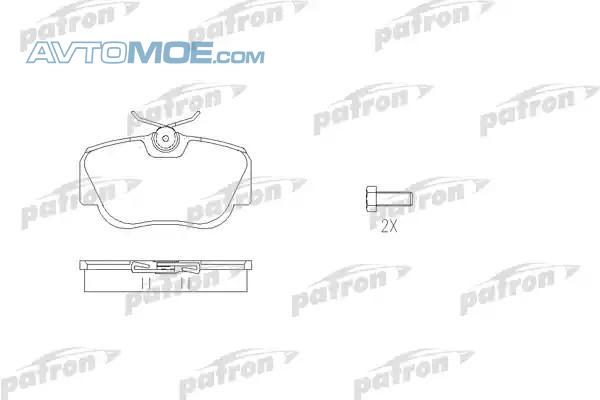 Колодки тормозные PBP669 PATRON PBP669