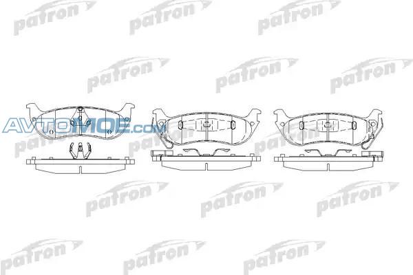 Колодки тормозные PBP7001 PATRON PBP7001