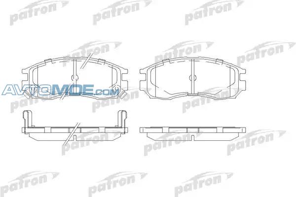 Колодки тормозные PBP764 PATRON PBP764