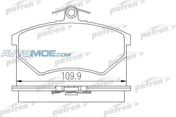 Колодки тормозные PBP774 PATRON PBP774