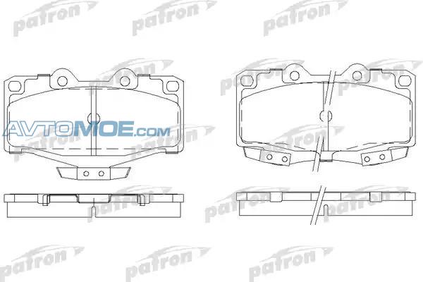 Колодки тормозные PBP797 PATRON PBP797