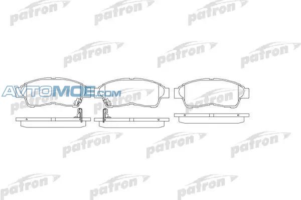 Колодки тормозные PBP867 PATRON PBP867