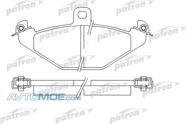 Колодки тормозные PBP878 PATRON PBP878
